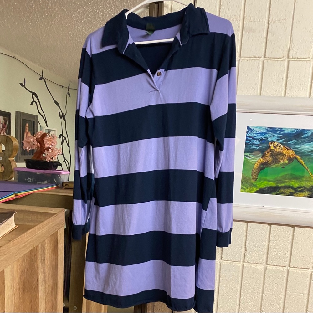 Striped Long Sleeve Dress